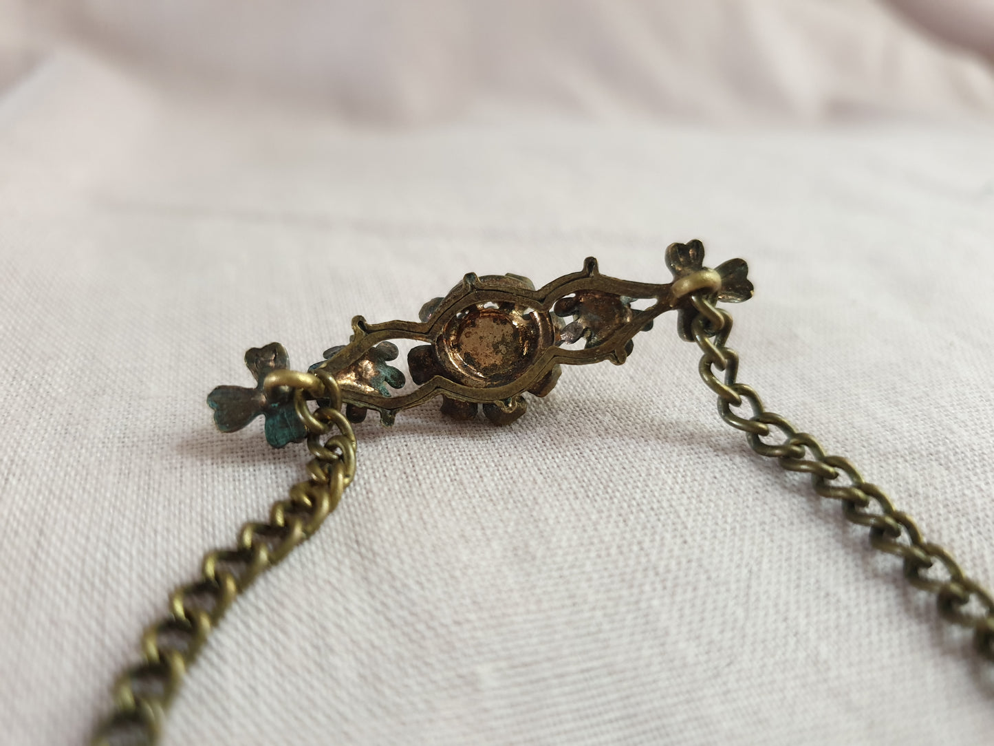 Pretty Dainty Bronze Tone Bracelet. Recycled Jewellery.