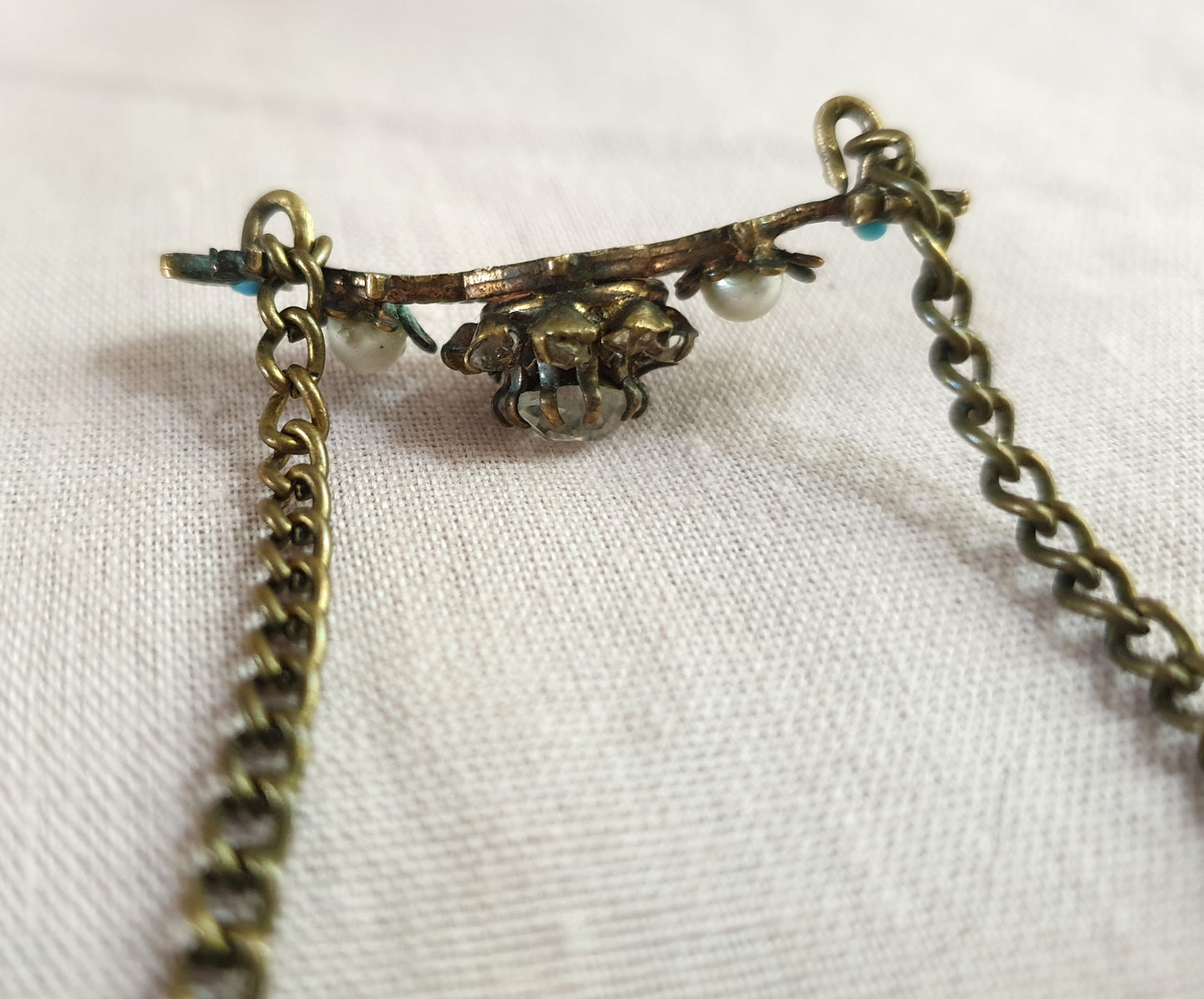 Pretty Dainty Bronze Tone Bracelet. Recycled Jewellery.