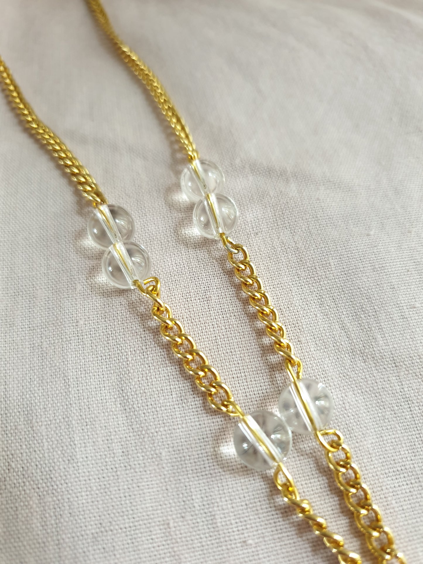 Gold Tone Pendant Necklace with Apricot Gems. Recycled Jewellery