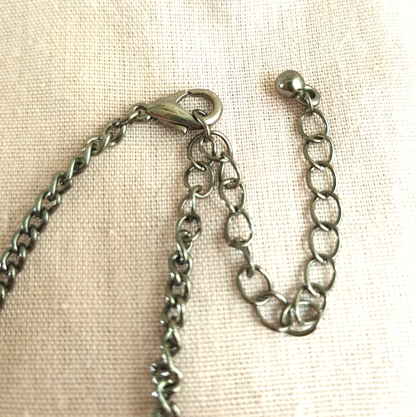 Black and Cream Statement Bib Necklace. Recycled Jewellery