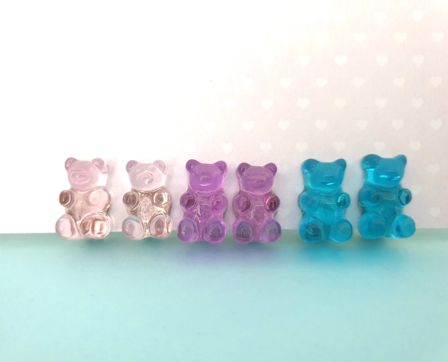 Gummy Bear Earrings. Clip On Earrings. Gummi Bear Earrings. Candy Lover Gift. Teddy Bear Earrings. Gummy Bears Jewellery. Gummi Bear Jewelry