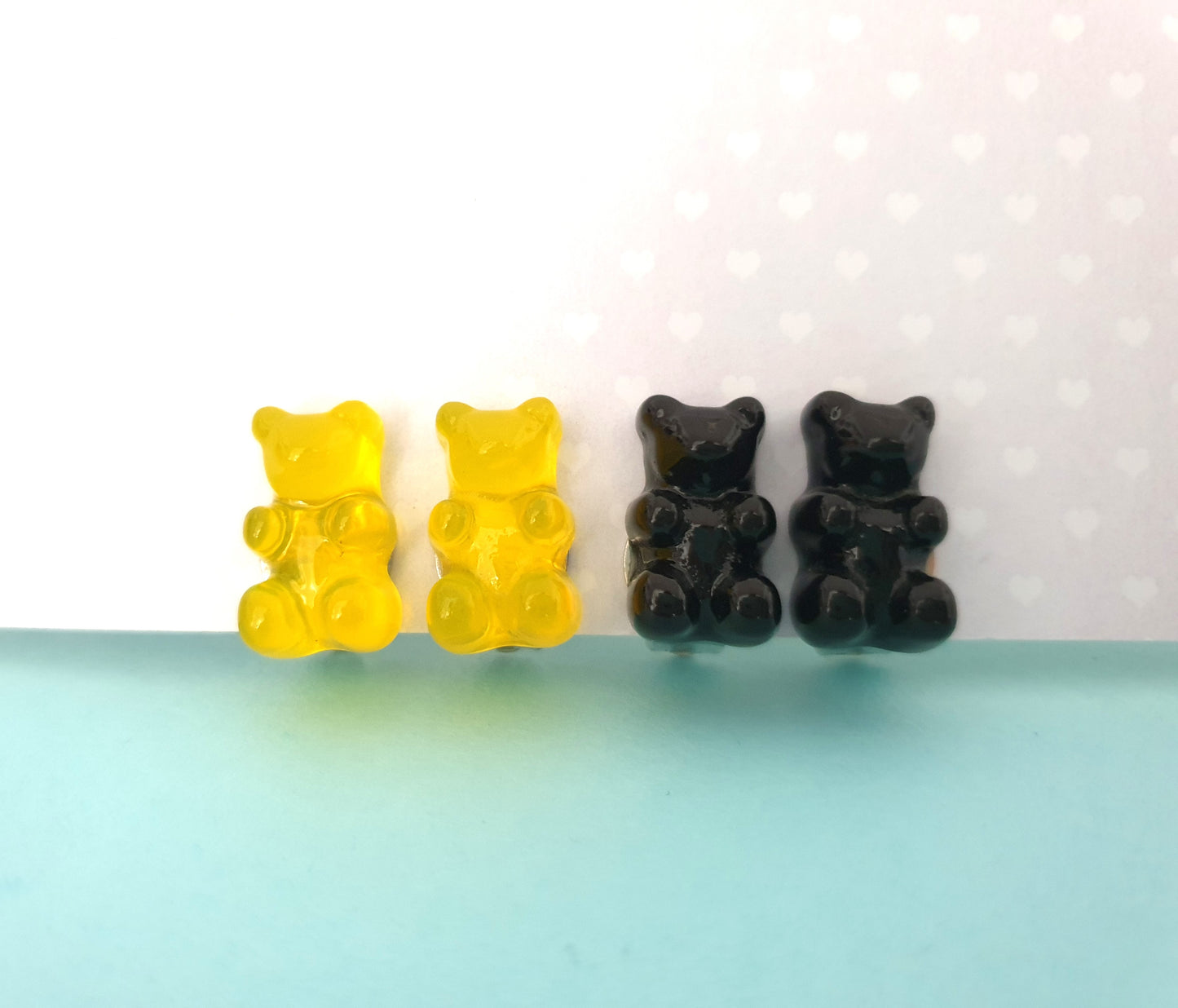 Gummy Bear Earrings. Clip On Earrings. Gummi Bear Earrings. Candy Lover Gift. Teddy Bear Earrings. Gummy Bears Jewellery. Gummi Bear Jewelry