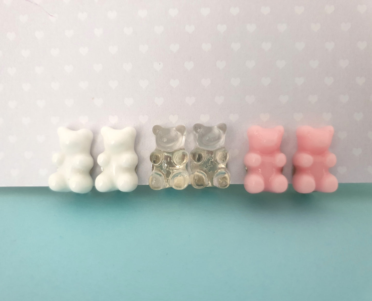 Gummy Bear Earrings. Clip On Earrings. Gummi Bear Earrings. Candy Lover Gift. Teddy Bear Earrings. Gummy Bears Jewellery. Gummi Bear Jewelry