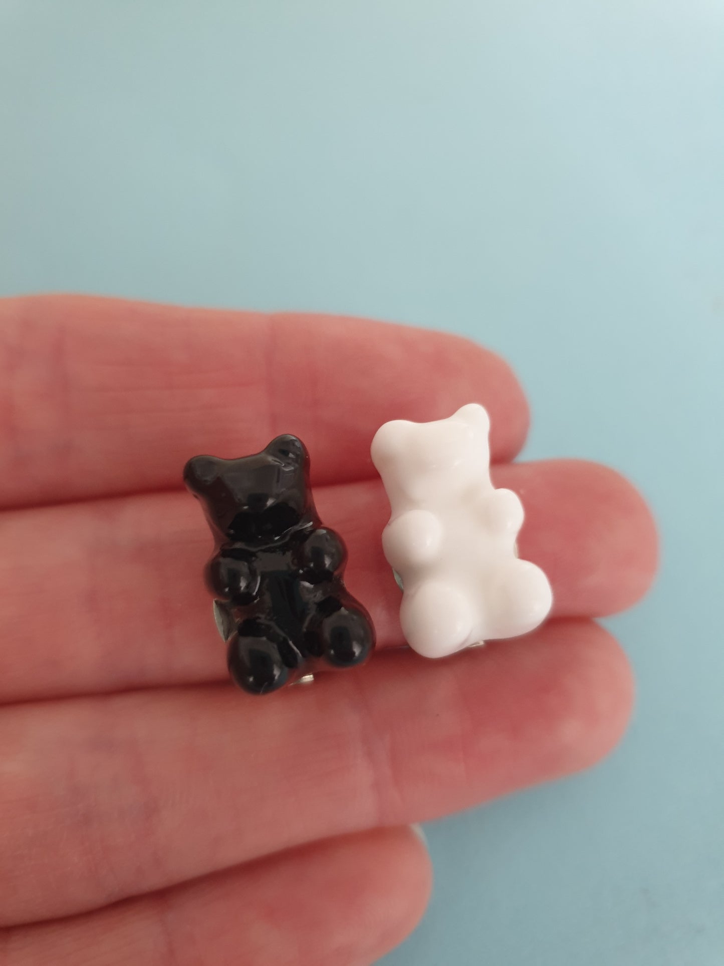 Gummy Bear Earrings. Clip On Earrings. Gummi Bear Earrings. Candy Lover Gift. Teddy Bear Earrings. Gummy Bears Jewellery. Gummi Bear Jewelry