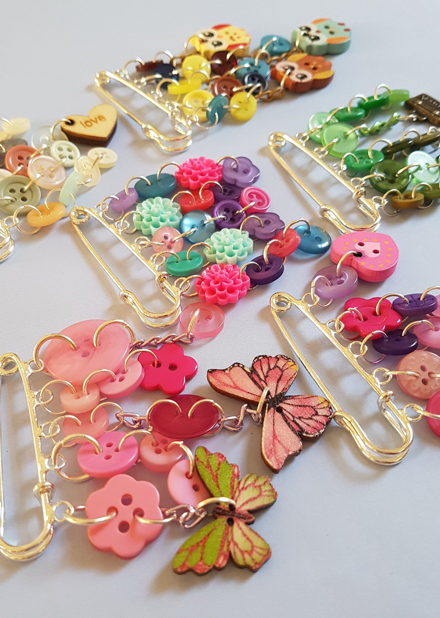 Pretty Kilt Pins, Bag Charm, Jacket Pin, Lapel Pin, Pin Badge, Custom Order, Pretty, Buttons, Charms, Brooch Mothers Day Gift