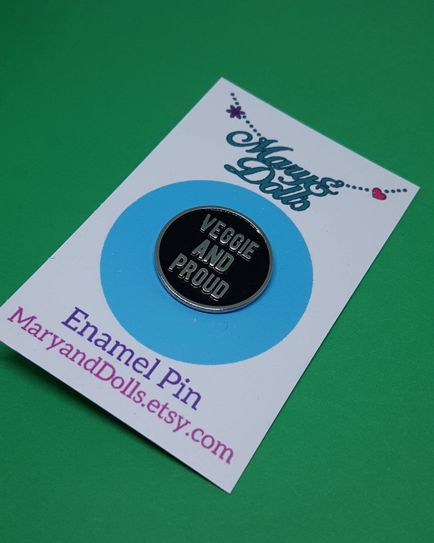 Veggie and Proud Soft Enamel Pin, Pin Badge, Lapel Pin, Hat Pin, Vegetarian, Vegan