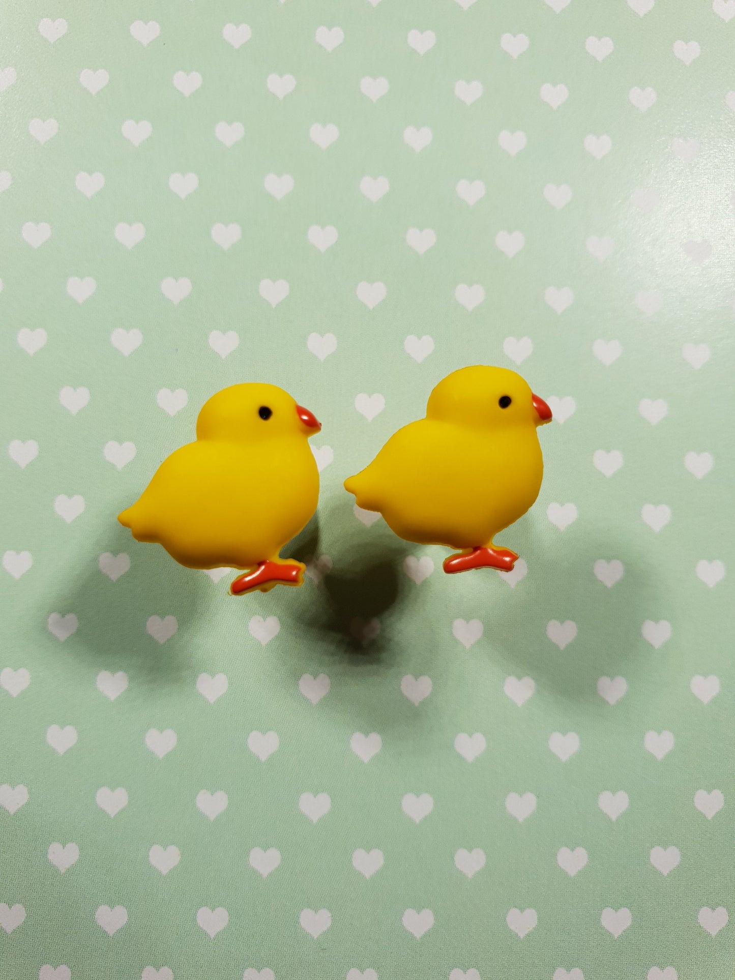 Easter Chick, Chicken Stud Earrings. Hypoallergenic, Allergy. Lead, Nickel Free. Animal, Bird, Cute