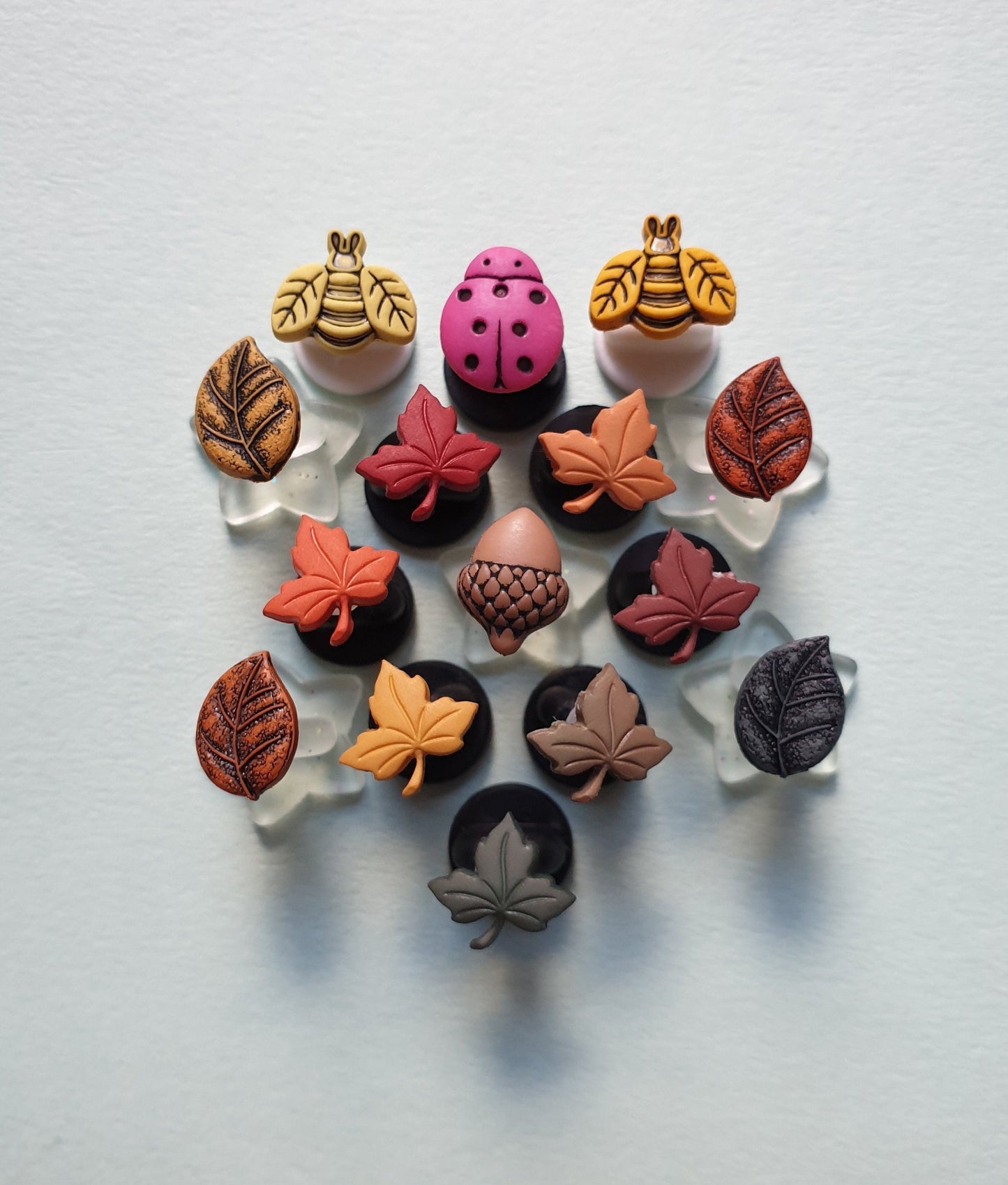Allergy Free Bee, Ladybird/Lady Bug, Leaf, Acorn, Dragonfly Stud Earrings. Hypoallergenic Stocking Filler