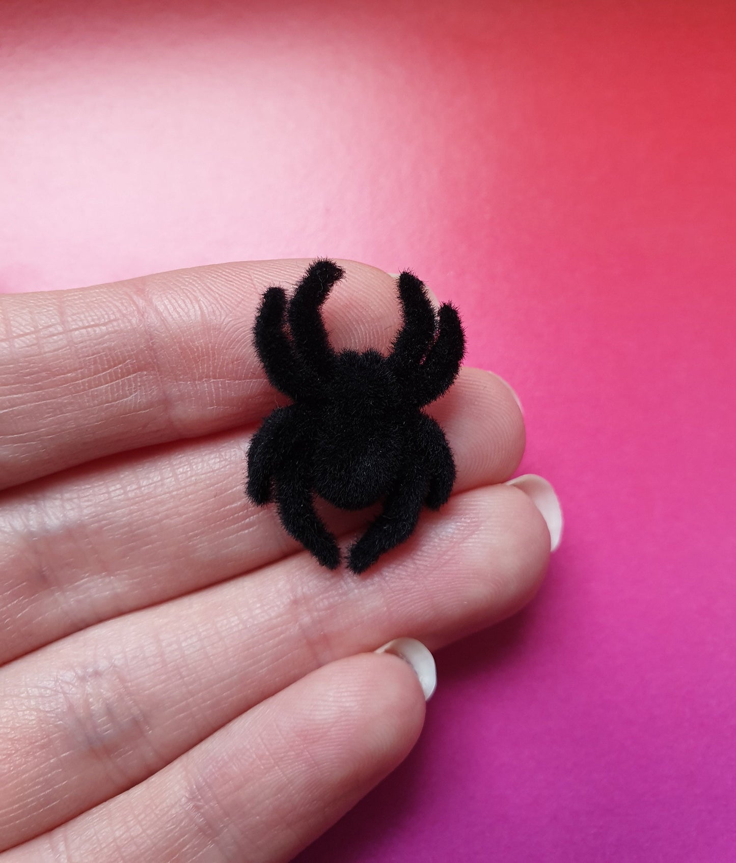 Furry Spider Pin. Halloween Costume. Halloween Pin. Tarantula Gift. Spider Gift. Spider Brooch