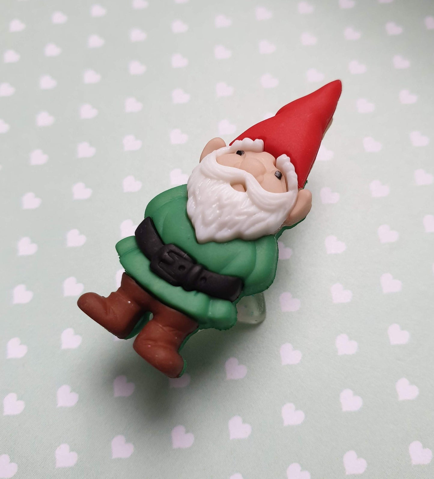 Garden Gnome Pin Badge. Yellow, Green, Blue. Gift, Cute Little Man, Gardener, Gardening. Lapel, Hat, Bag Pin