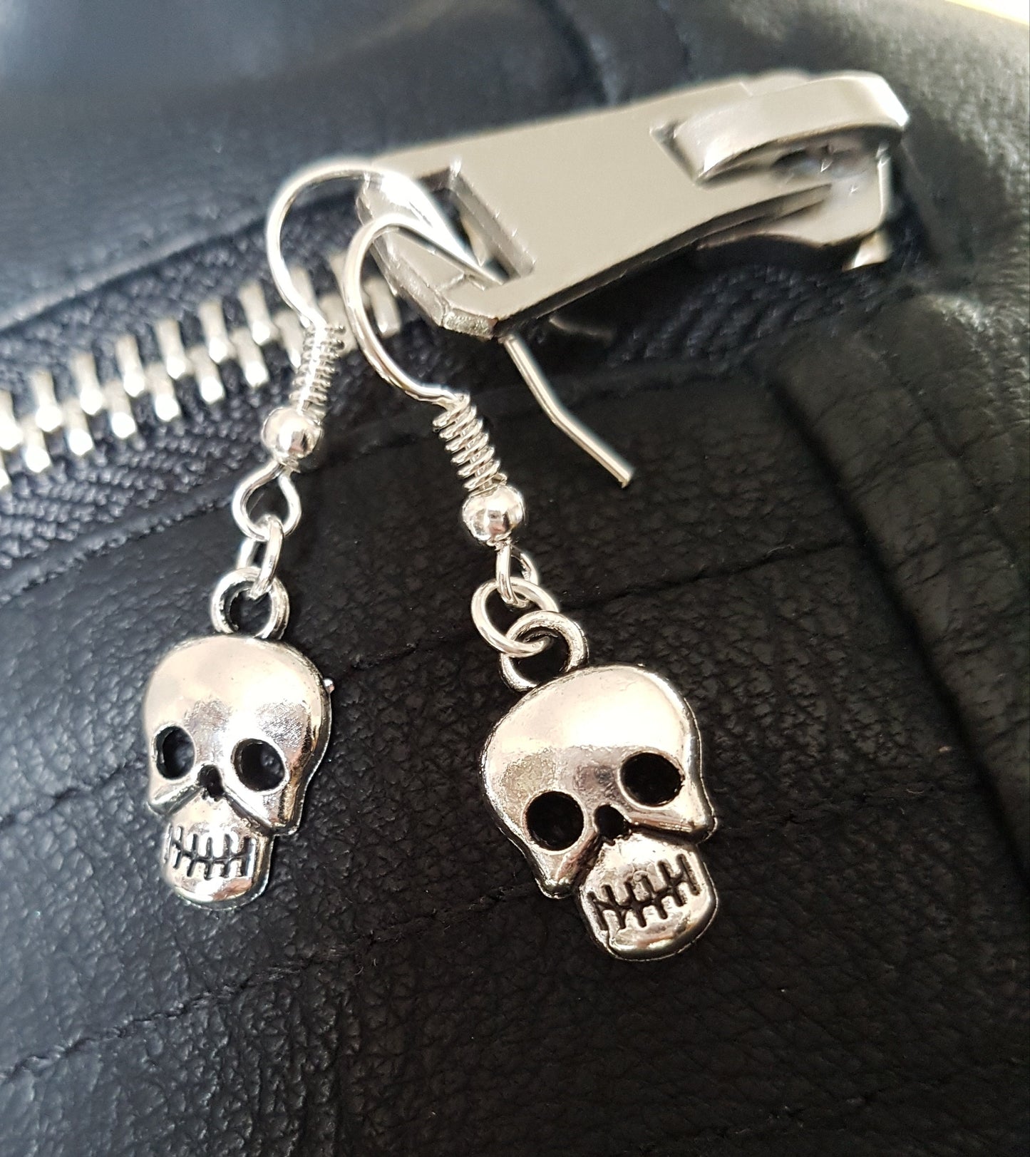 Animal Skull, Skull, Skeleton, Small Skull Earrings. Halloween Clip On Hypoallergenic, Allergy Free Stocking Filler