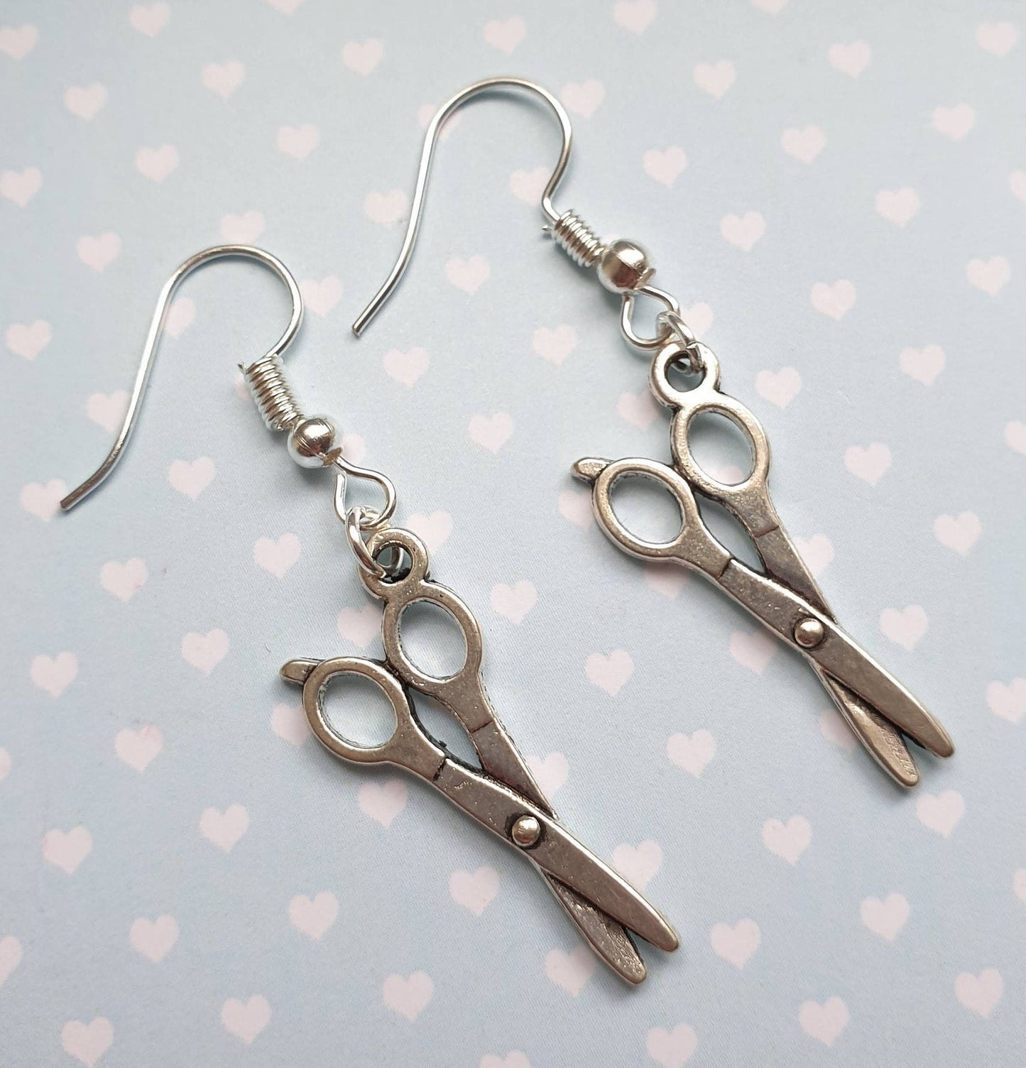 Sewing Machine or Scissors Earrings. Silver, Sewing, Crafts, Crafty, Hypoallergenic Lead Nickel Free Allergy Free