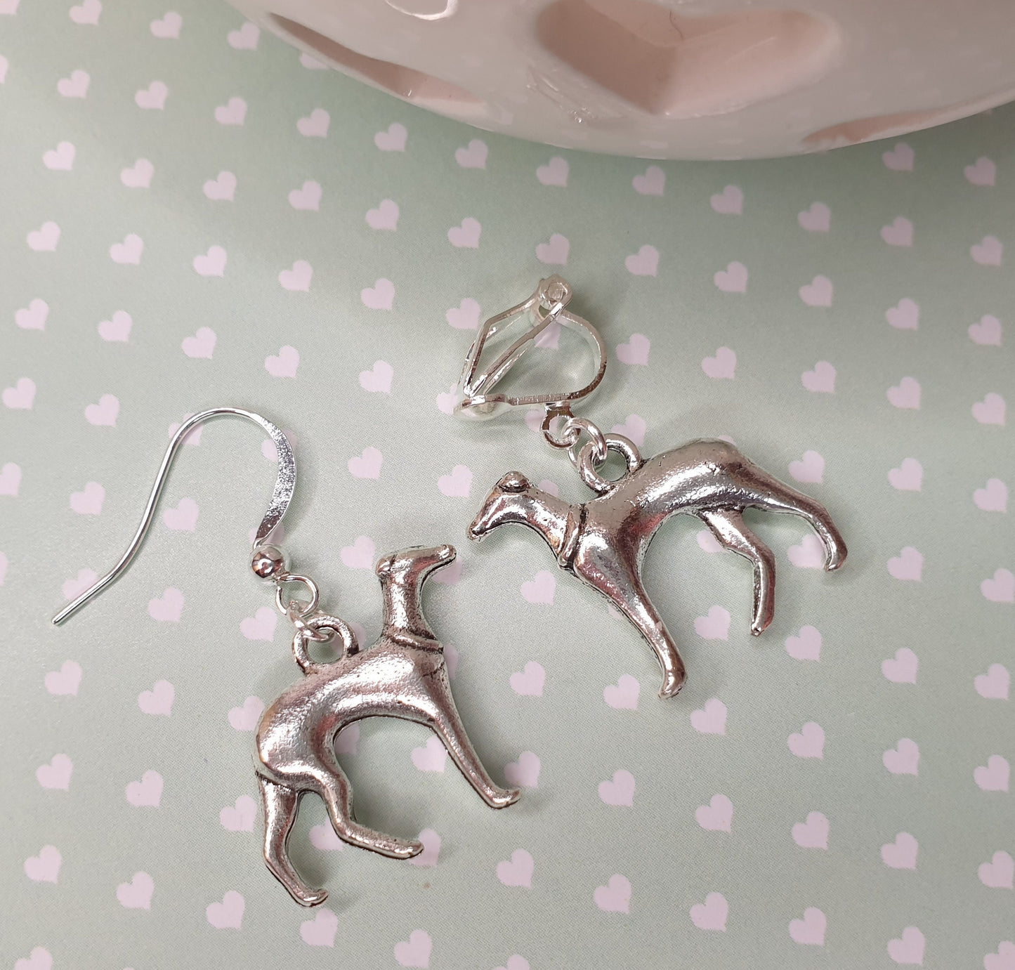 Dog Earrings. Nickel Free Earrings. Clip On Earrings. Dachshund Lover, Greyhound Lover, Retriever Lover, Puppy Gift, Dog Owner Gift, Dog Mum
