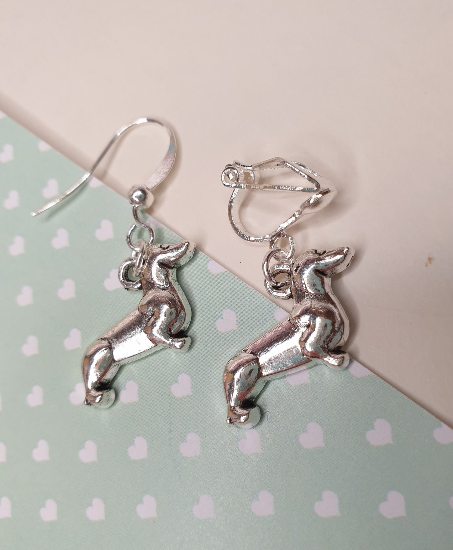 Dog Earrings. Nickel Free Earrings. Clip On Earrings. Dachshund Lover, Greyhound Lover, Retriever Lover, Puppy Gift, Dog Owner Gift, Dog Mum