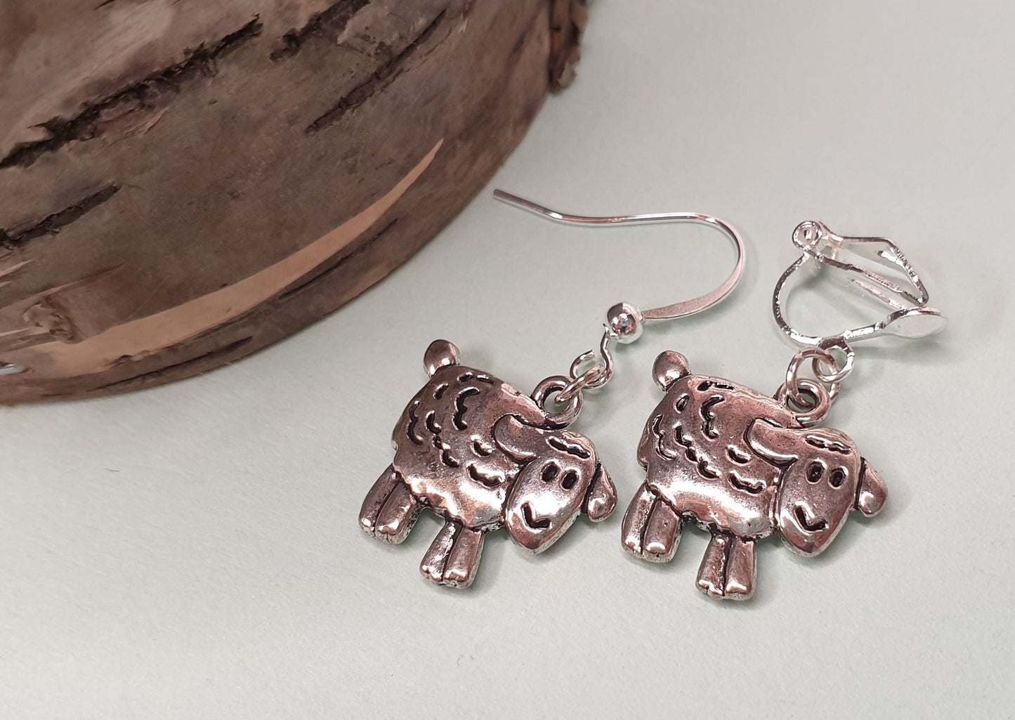 Pig, Horse, Alpaca Llama or Sheep Earrings. Animal, Farm, Lamb, Piglet, Foal, Clip On, Hypoallergenic Allergy Free Animal Stocking Filler