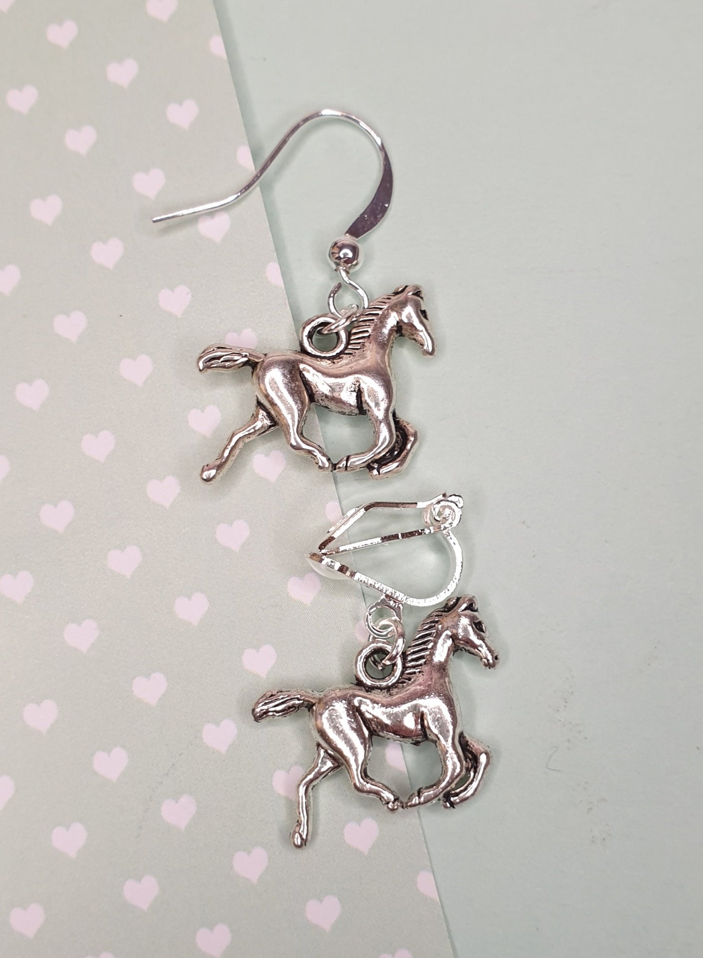 Pig, Horse, Alpaca Llama or Sheep Earrings. Animal, Farm, Lamb, Piglet, Foal, Clip On, Hypoallergenic Allergy Free Animal Stocking Filler