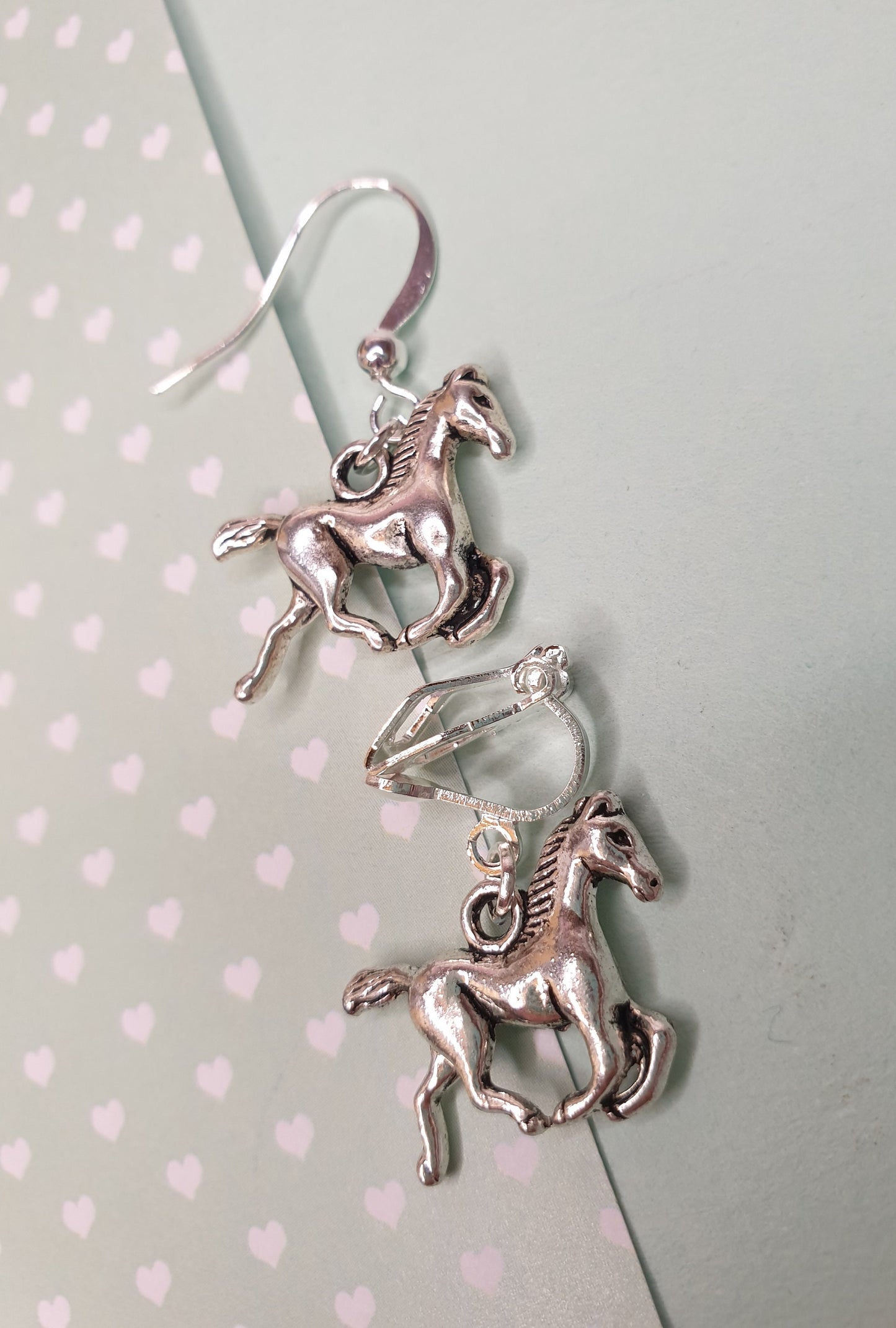 Pig, Horse, Alpaca Llama or Sheep Earrings. Animal, Farm, Lamb, Piglet, Foal, Clip On, Hypoallergenic Allergy Free Animal Stocking Filler