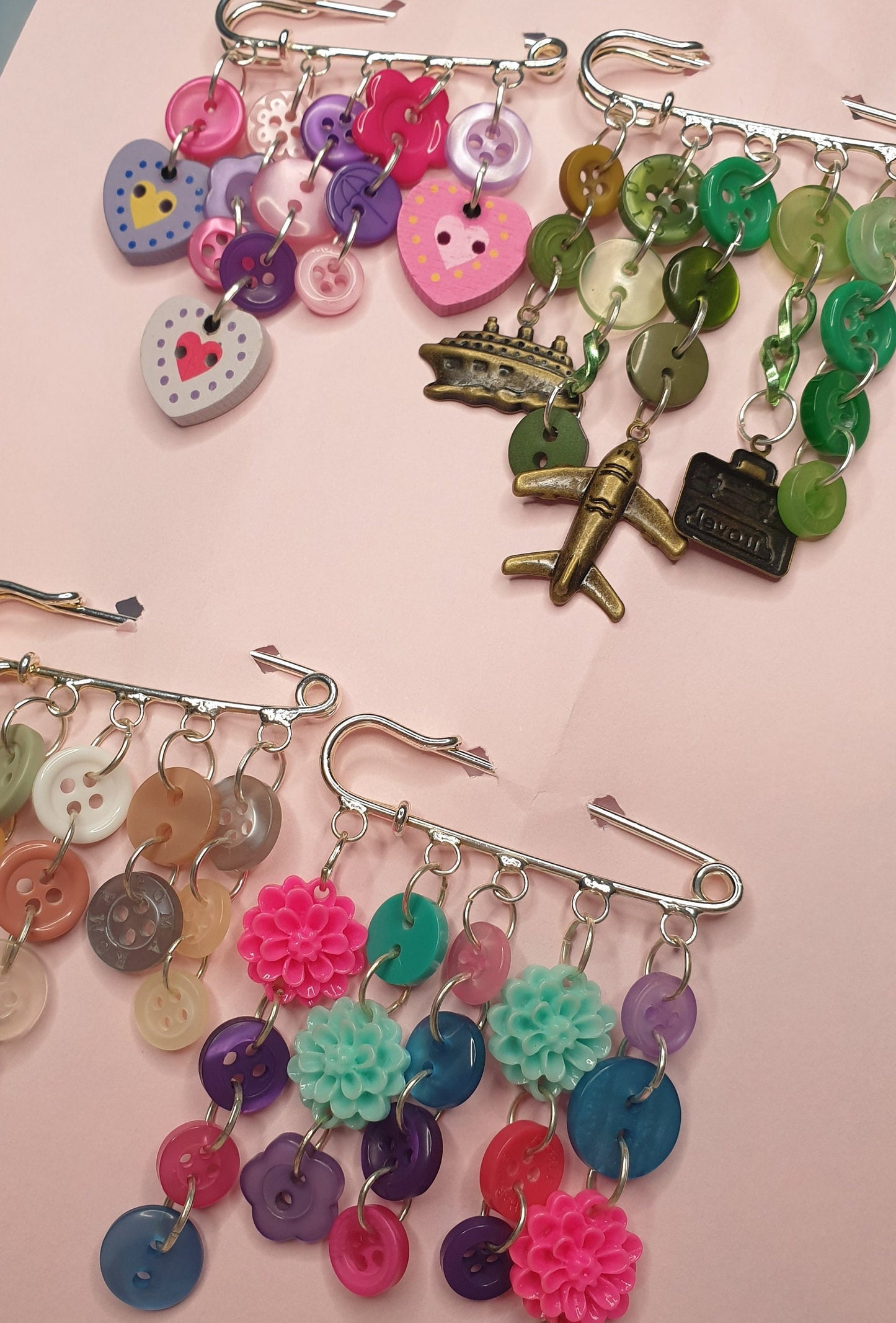 Pretty Kilt Pins, Bag Charm, Jacket Pin, Lapel Pin, Pin Badge, Custom Order, Pretty, Buttons, Charms, Brooch Mothers Day Gift