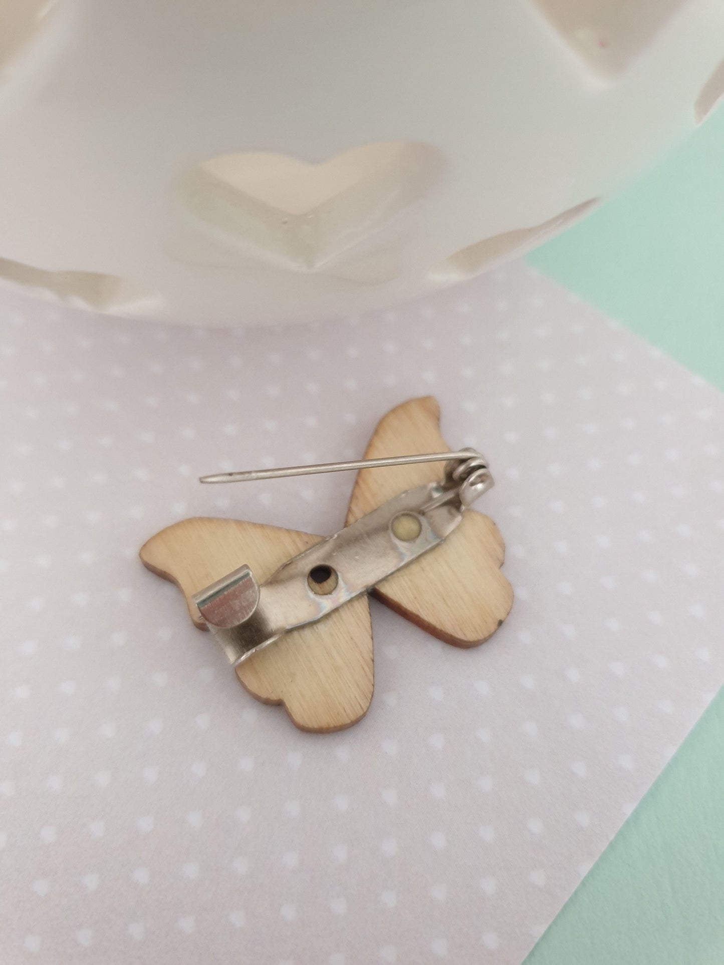 Cute and Pretty Small Wooden Butterfly Brooch in a Choice of Designs Stocking Filler Mothers Day