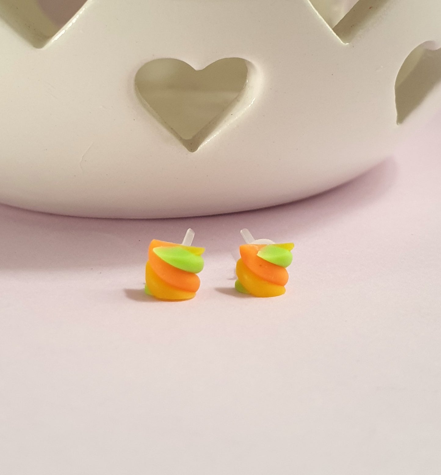 Mini Marshmallow Stud Earrings. Hypoallergenic, Allergy and Nickel Free. Candy Lover Gift, Sweet Gift, Candy Earrings, Quirky Studs