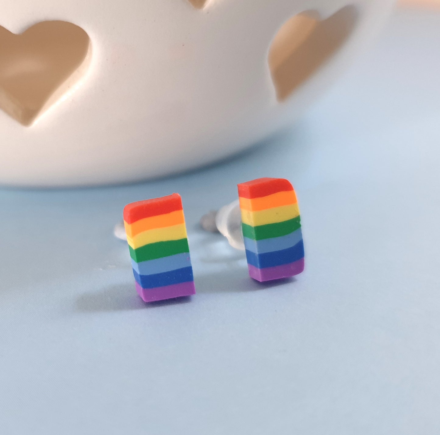 Rainbow Hypoallergenic Studs. Pride, LGBTQ+, Rainbow Flag, Rainbow Colours