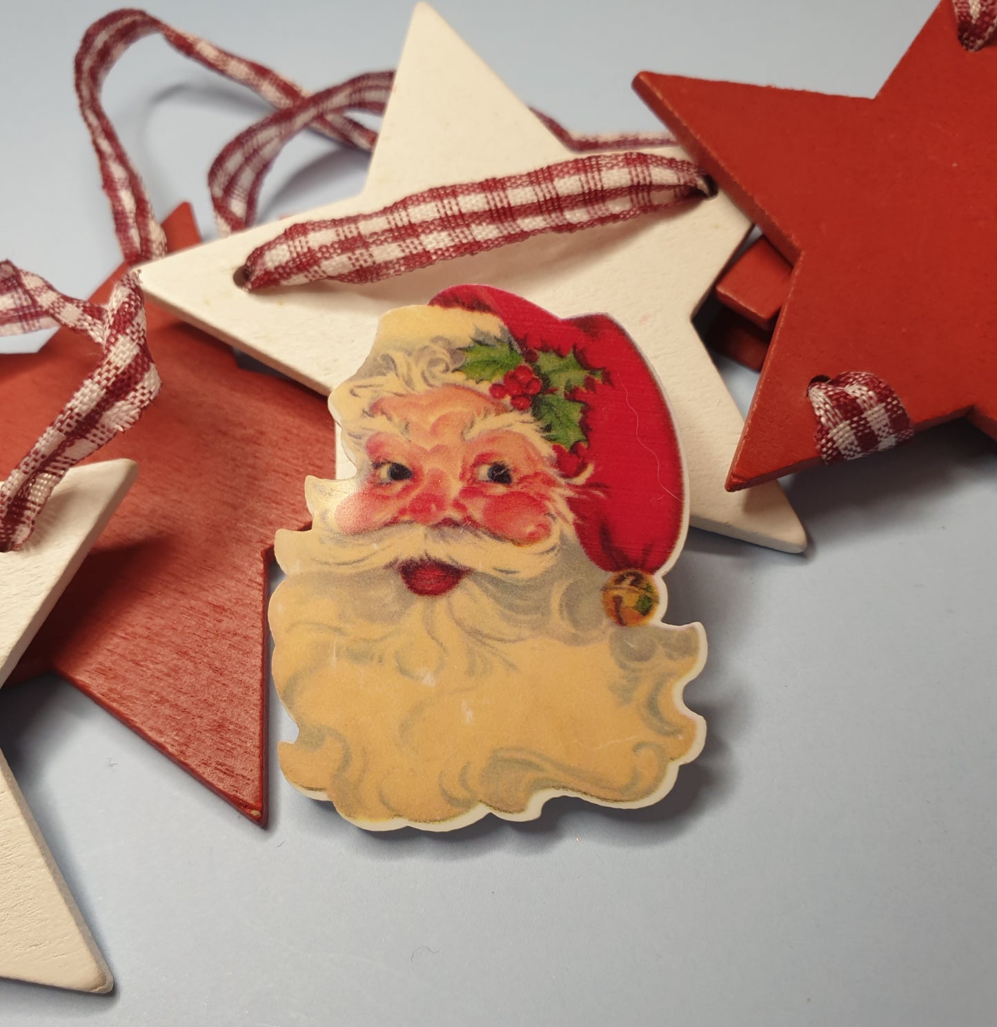 Traditional Classic Style Santa Design Badge