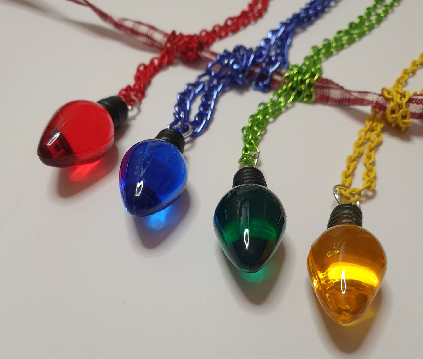 Christmas Lights Necklace. Christmas Necklace. Fairy Lights Necklace. Christmas Jewellery. Fun Christmas Necklace. Quirky Necklace.