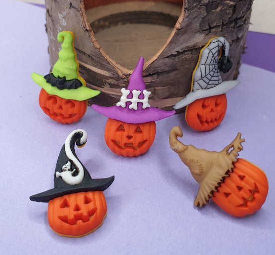 Jack - O'Lantern Pumpkin Pins. Halloween, Spooky, Lapel Pin, Hat Pin, Stocking Filler