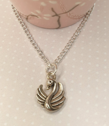 Swan Necklace. Bird Necklace. Swan Jewellery. Swan Jewelry. Bird Lover Gift. Swan Lover Gift