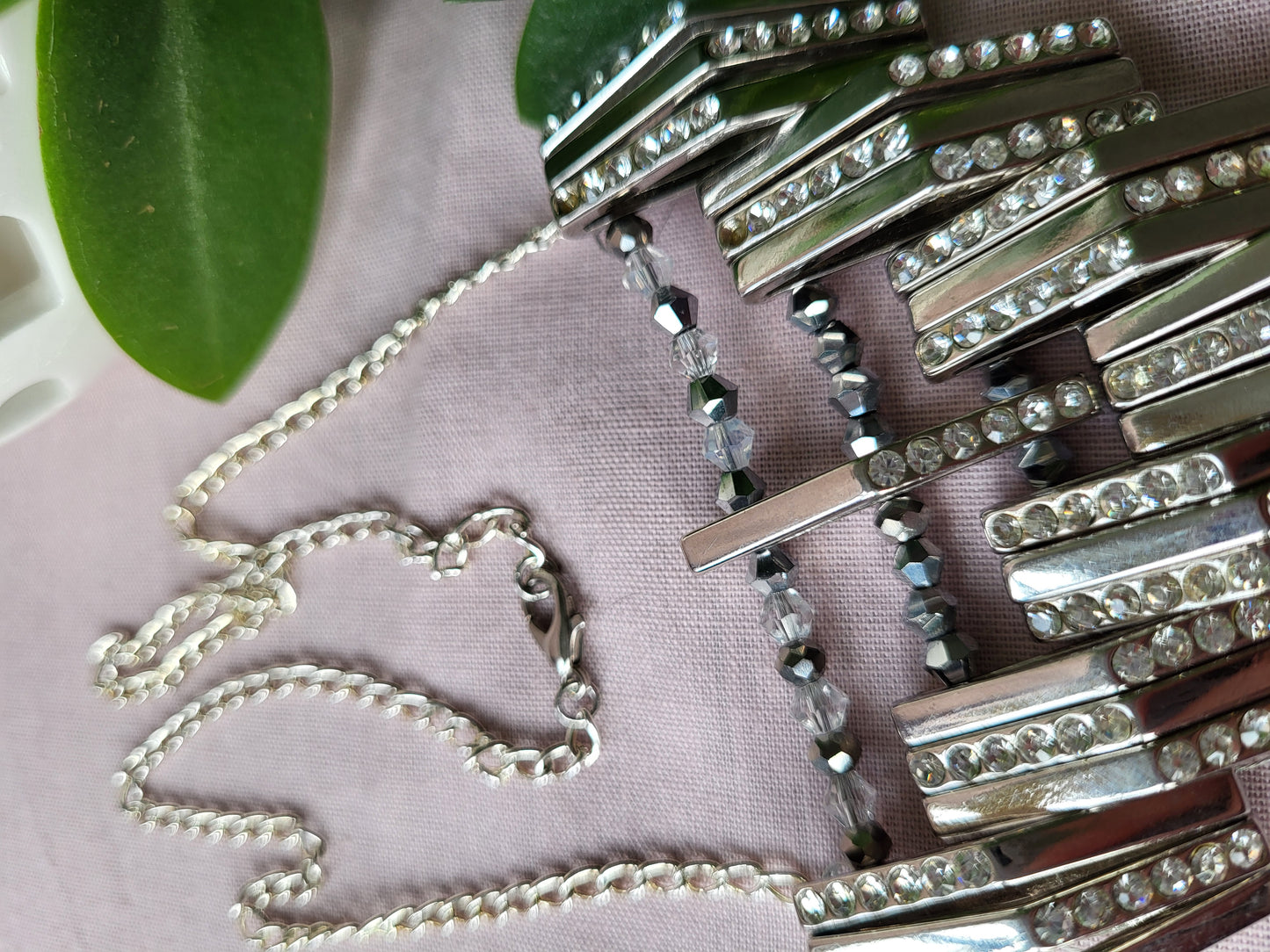 Upcycled Silver Chunky Statement Necklace