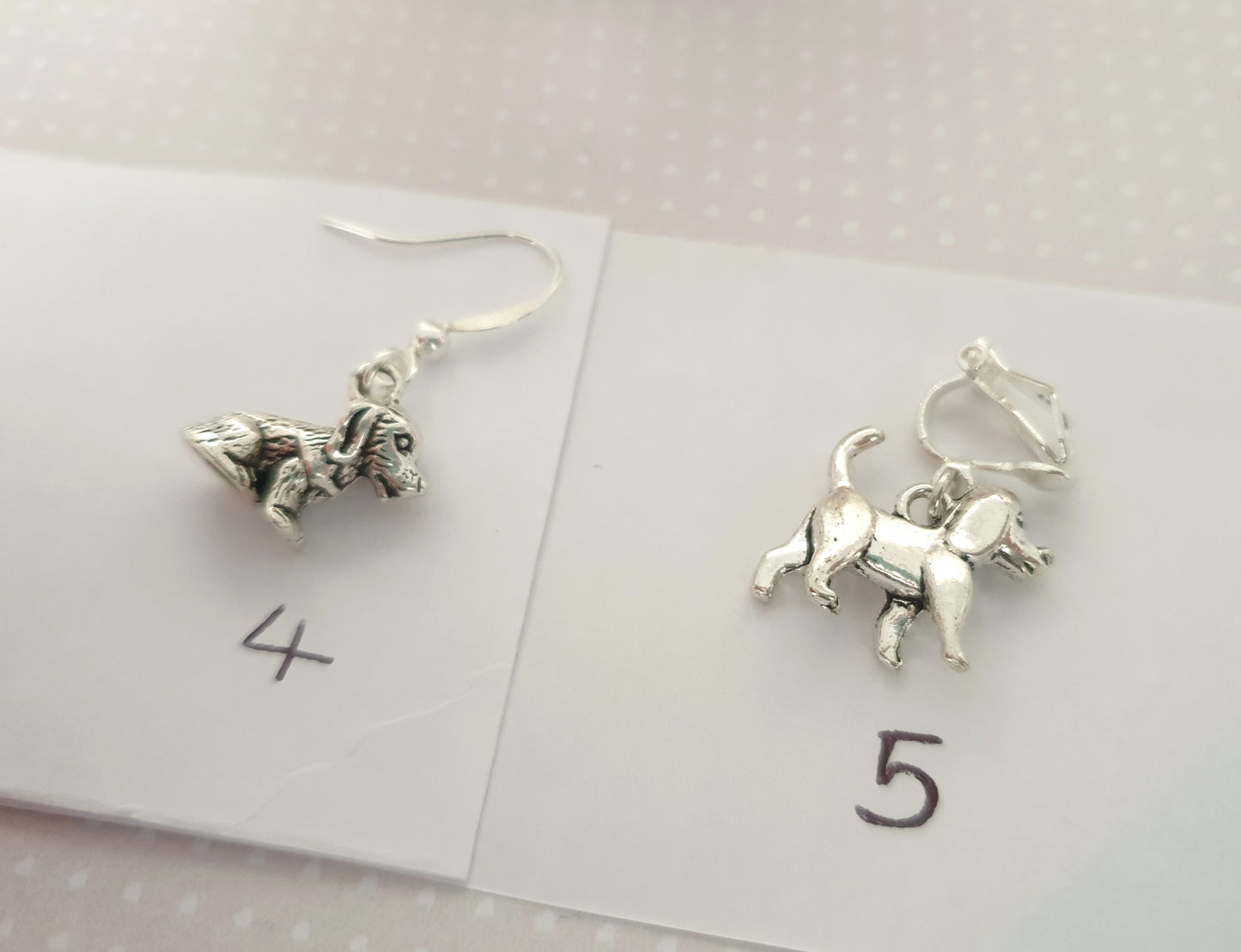 Dog Earrings. Nickel Free Earrings. Clip On Earrings. Dachshund Lover, Greyhound Lover, Retriever Lover, Puppy Gift, Dog Owner Gift, Dog Mum