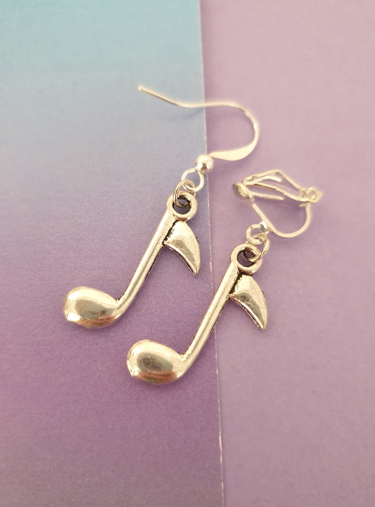 Music Lover Earrings. Nickel Free Earrings. Clip On Earrings. Music Note Earrings. Cassette Tape Earrings. Music Lover Gift, Music Jewellery