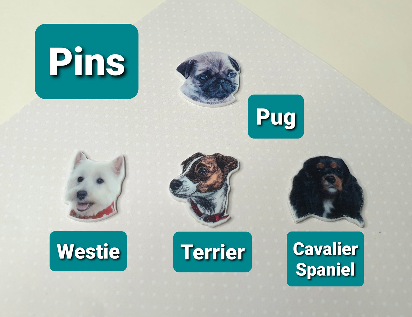 Dog Pins. Dog Brooch. Dog Badge. Dog Lover Gift. Dog Mum, Dog Dad, Dog Owner. Dog Jewellery, Dog Jewelry. Border Collie, Westie, Yorkie, GSD