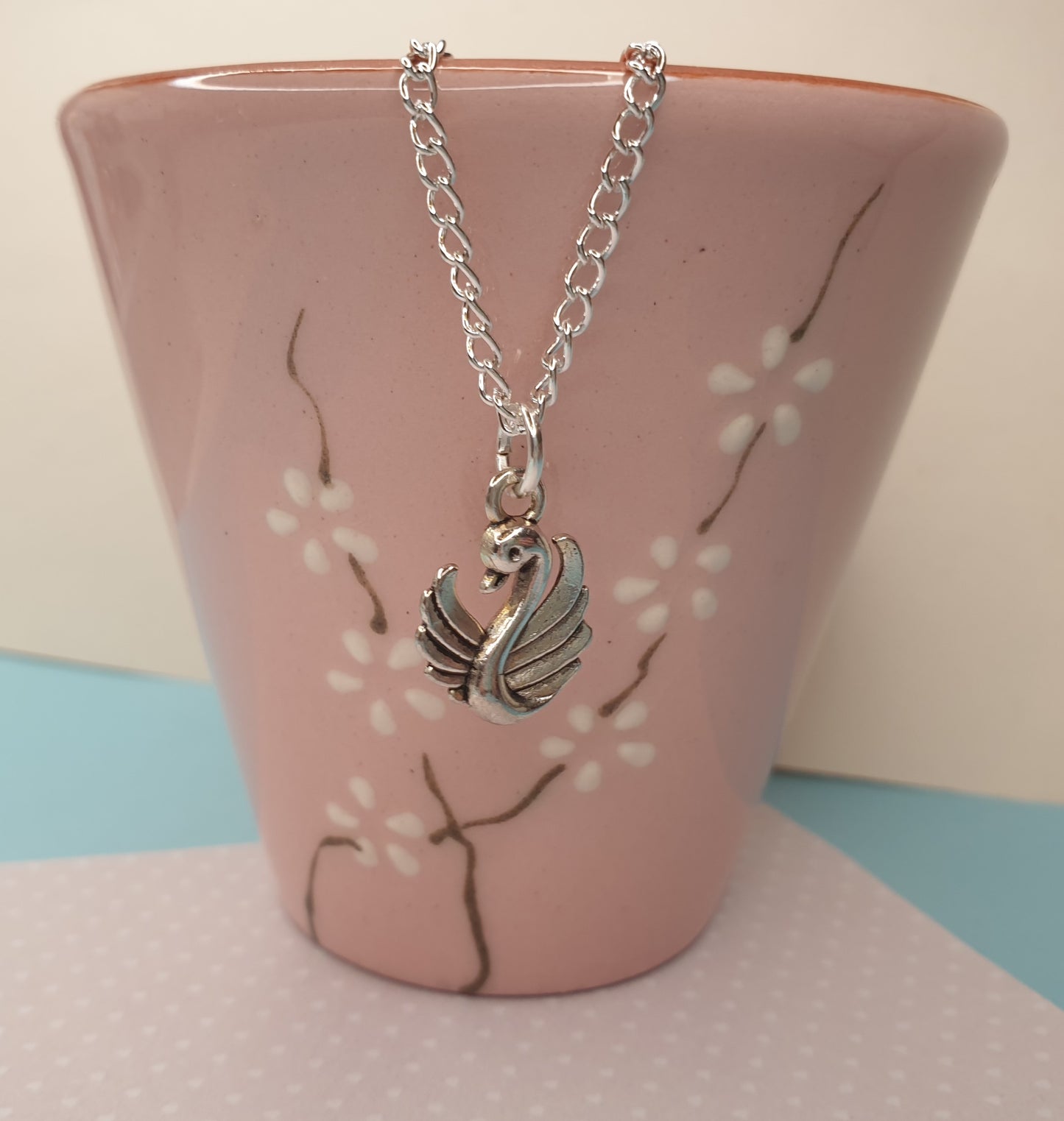 Swan Necklace. Bird Necklace. Swan Jewellery. Swan Jewelry. Bird Lover Gift. Swan Lover Gift