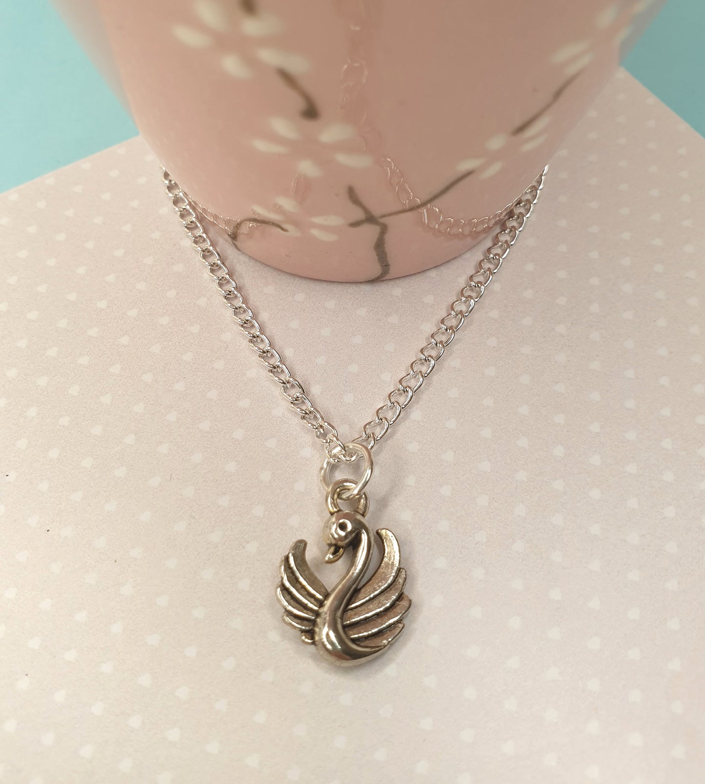 Swan Necklace. Bird Necklace. Swan Jewellery. Swan Jewelry. Bird Lover Gift. Swan Lover Gift