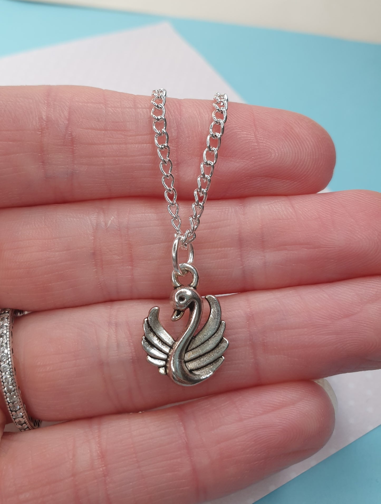 Swan Necklace. Bird Necklace. Swan Jewellery. Swan Jewelry. Bird Lover Gift. Swan Lover Gift