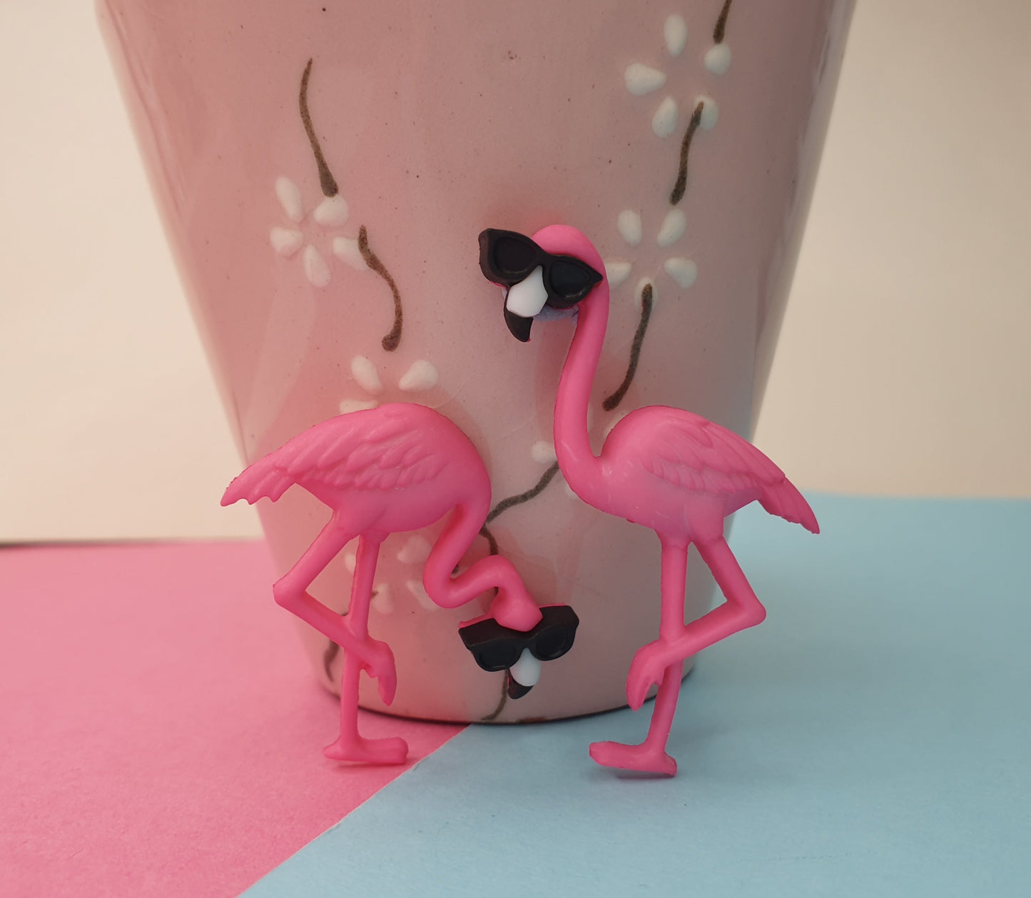 Flamingo Pin. Pink Flamingo Pin. Summer Pin. Bird Pin. Flamingo Jewellery. Flamingo Gift. Quirky Pin. Fun Pin. Quirky Jewelry. Bird Gift.