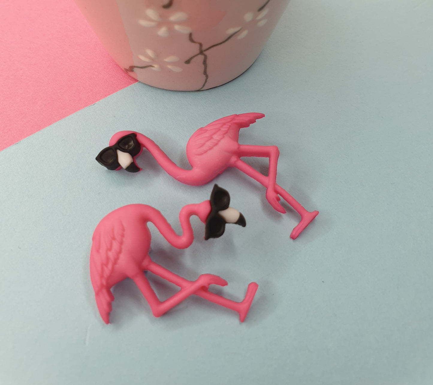 Flamingo Pin. Pink Flamingo Pin. Summer Pin. Bird Pin. Flamingo Jewellery. Flamingo Gift. Quirky Pin. Fun Pin. Quirky Jewelry. Bird Gift.