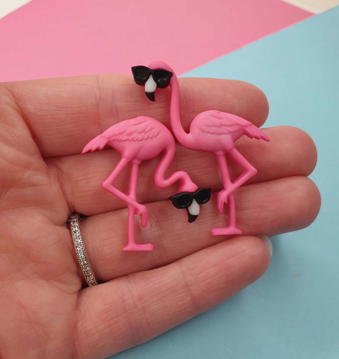 Flamingo Pin. Pink Flamingo Pin. Summer Pin. Bird Pin. Flamingo Jewellery. Flamingo Gift. Quirky Pin. Fun Pin. Quirky Jewelry. Bird Gift.