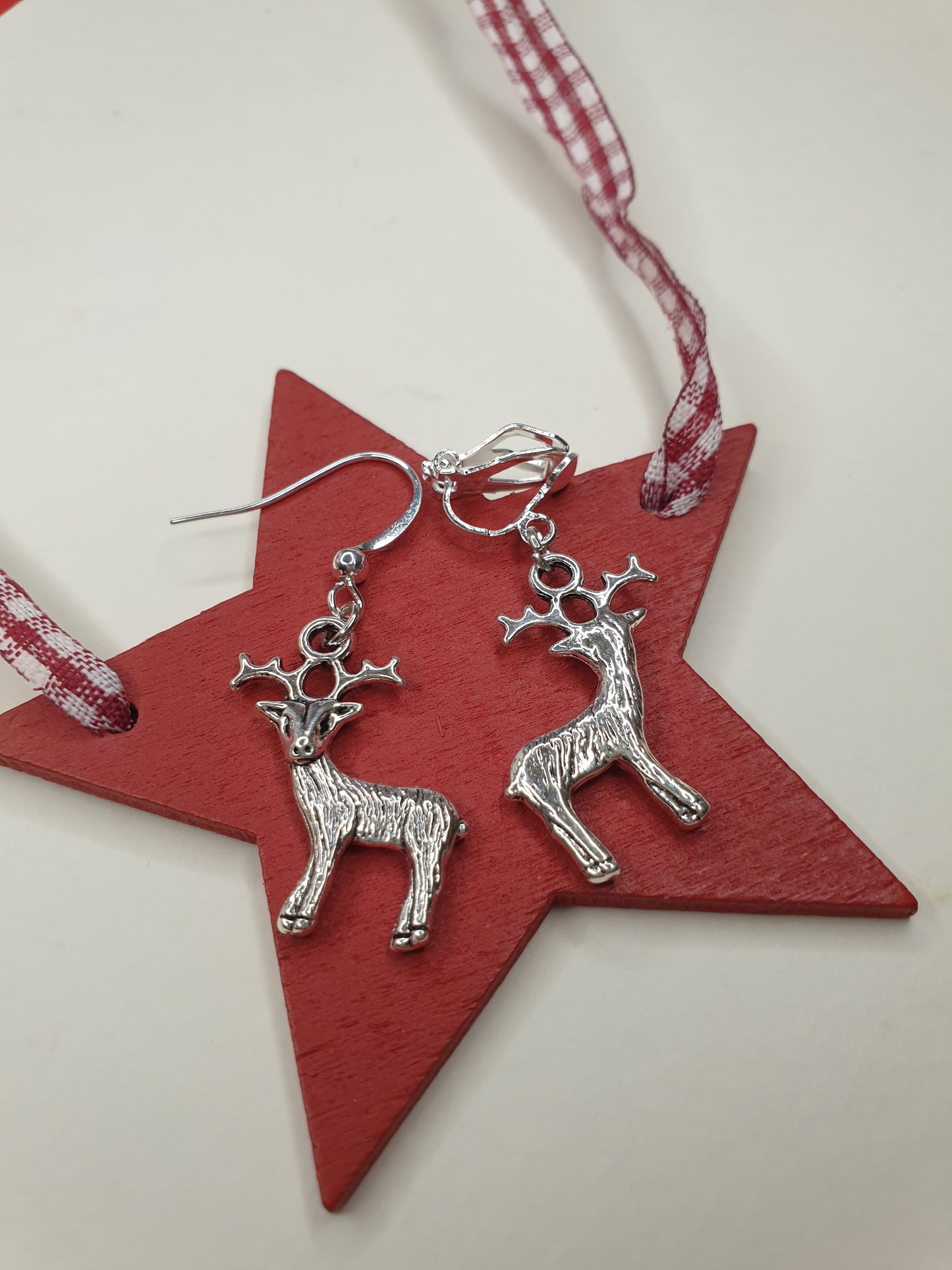 Reindeer Earrings. Christmas Earrings. Rudolph Earrings. Santas Reindeer. Christmas Jewellery. Christmas Jewelryery