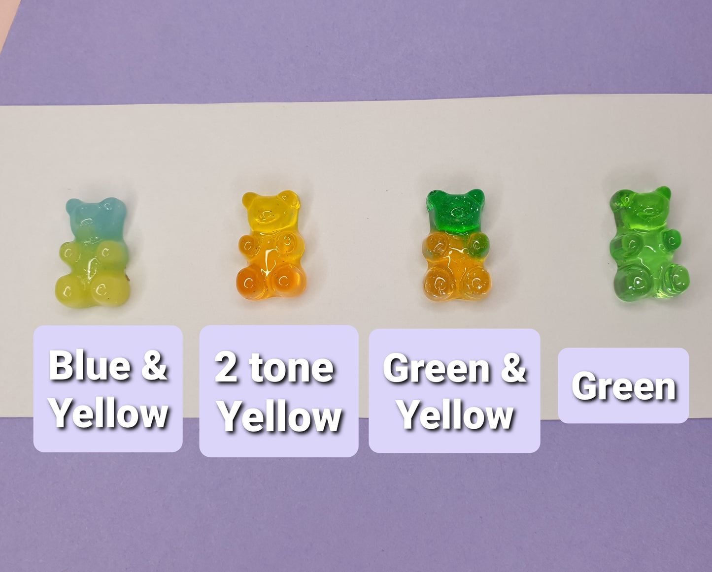 Glitter and Ombre Gummy Gummie Bear Pins. Lapel Pin, Pin Badge, Candy, Food. Pink, Blue, Cola, Purple, Red, Green