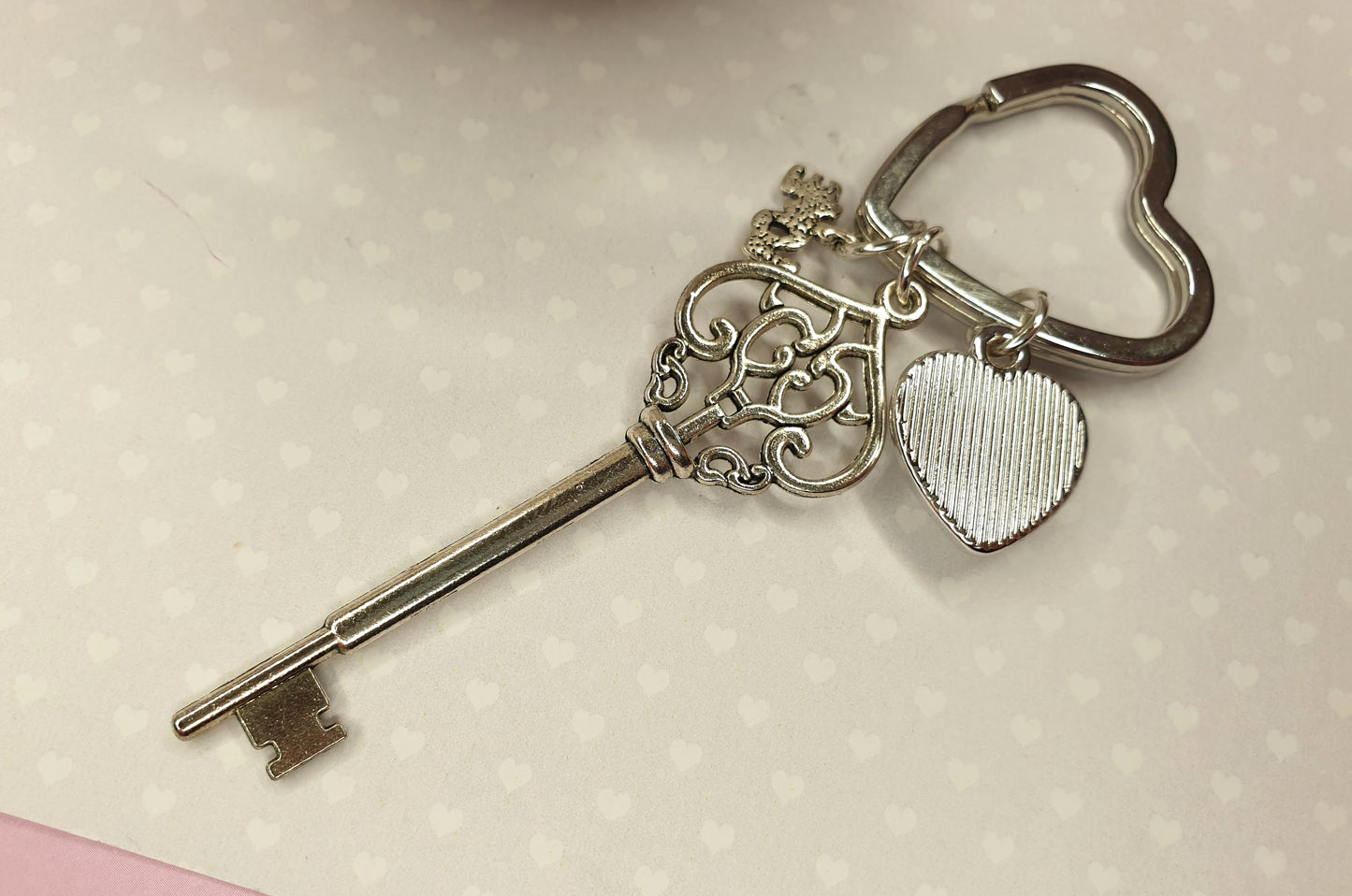 Key to my Heart Keyring. Heart Keychain. Love Heart Keyring. Valentines Gift, Anniversary Gift