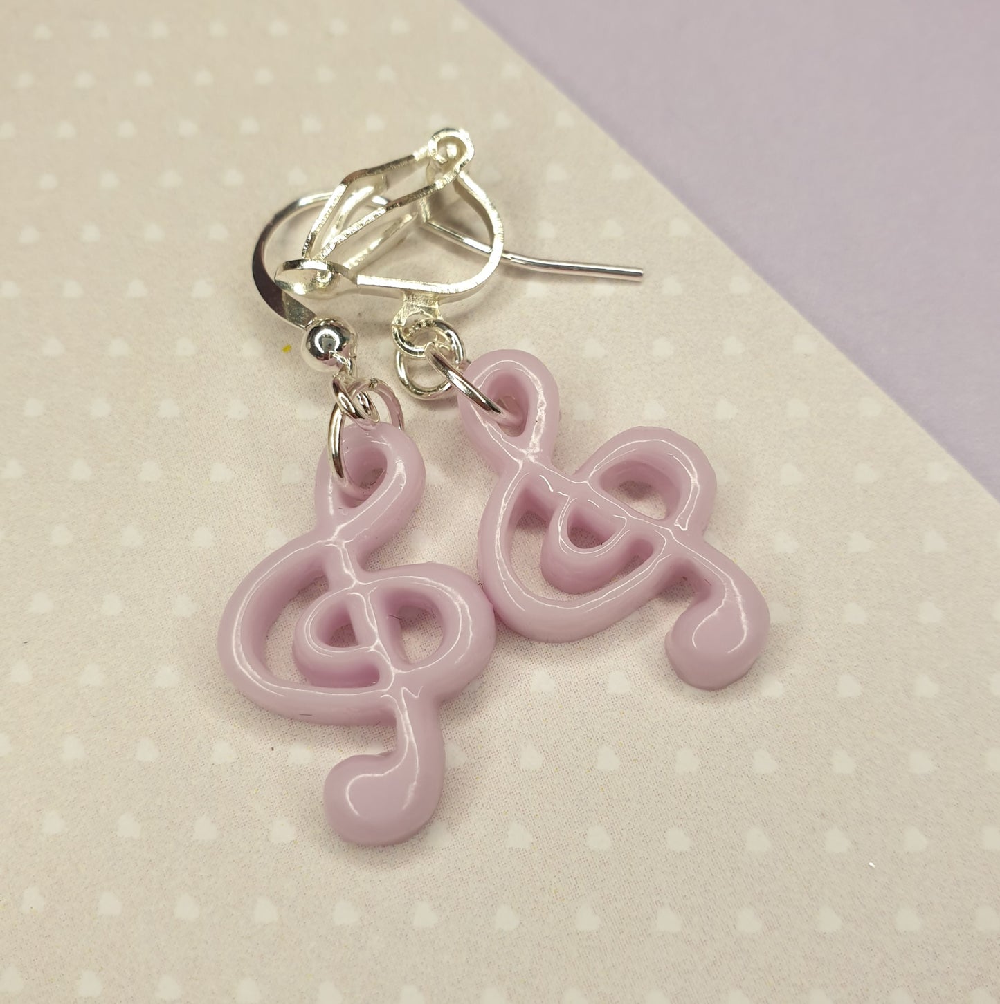 Treble Clef Earrings. Music Earrings, Music Lover Gift, Music Note, Music Jewellery, Hypoallergenic, Allergy, Nickel Free, Clip On Earrings