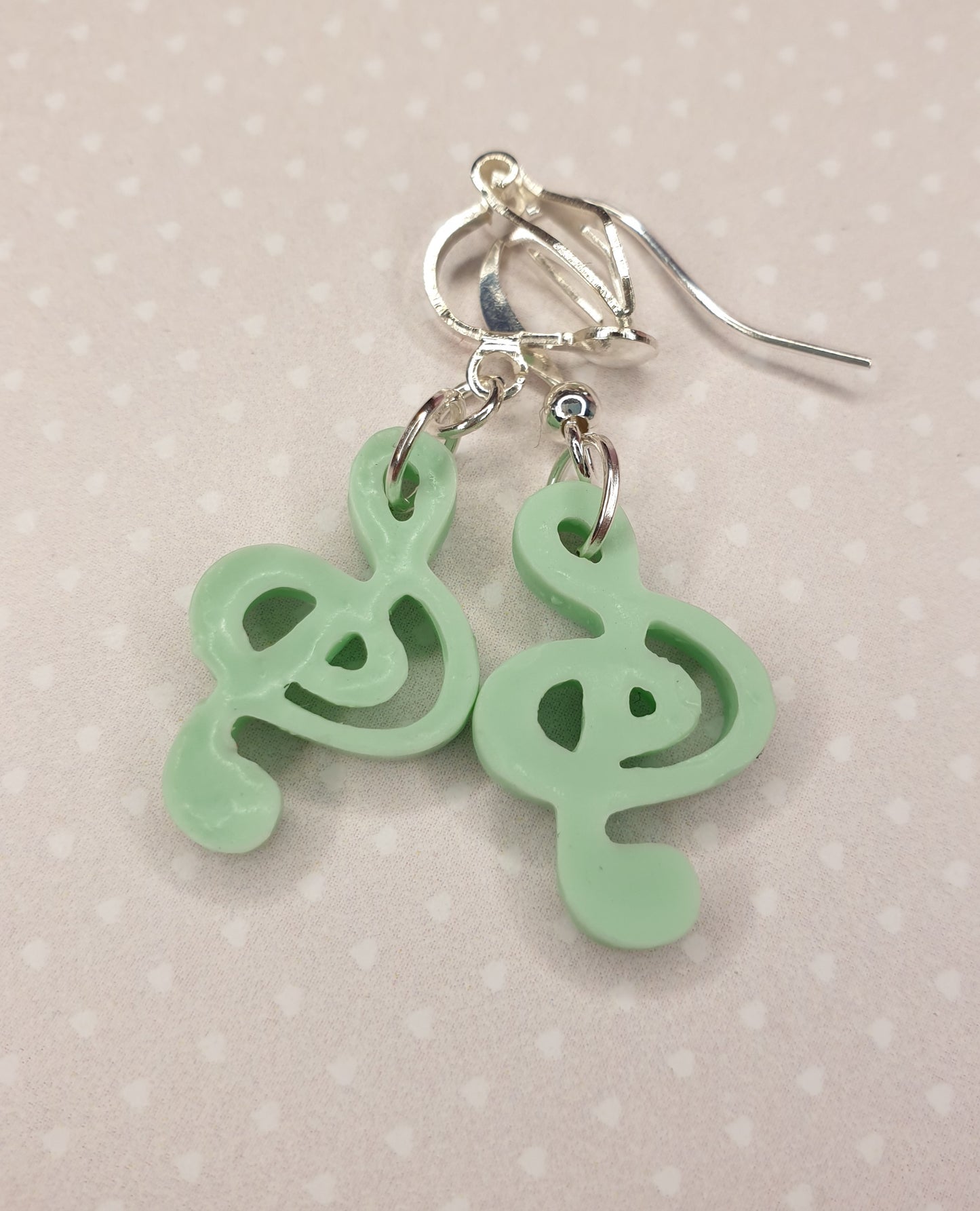 Treble Clef Earrings. Music Earrings, Music Lover Gift, Music Note, Music Jewellery, Hypoallergenic, Allergy, Nickel Free, Clip On Earrings