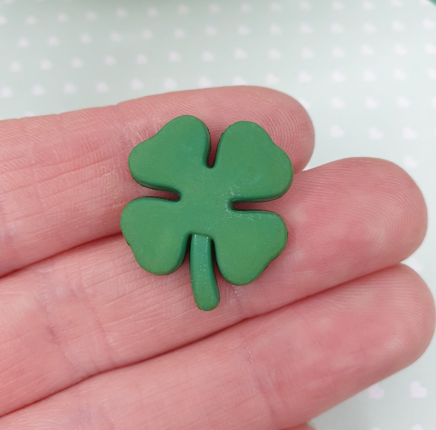 Shamrock Lapel Pin. 4 Leaf Clover, Lucky, Good Luck, St Patricks Day