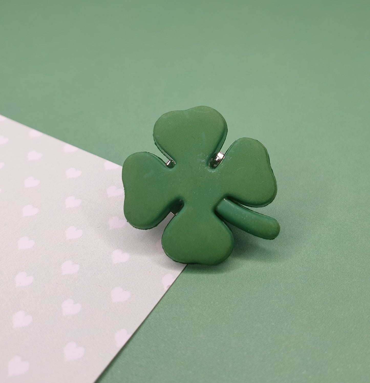 Shamrock Lapel Pin. 4 Leaf Clover, Lucky, Good Luck, St Patricks Day