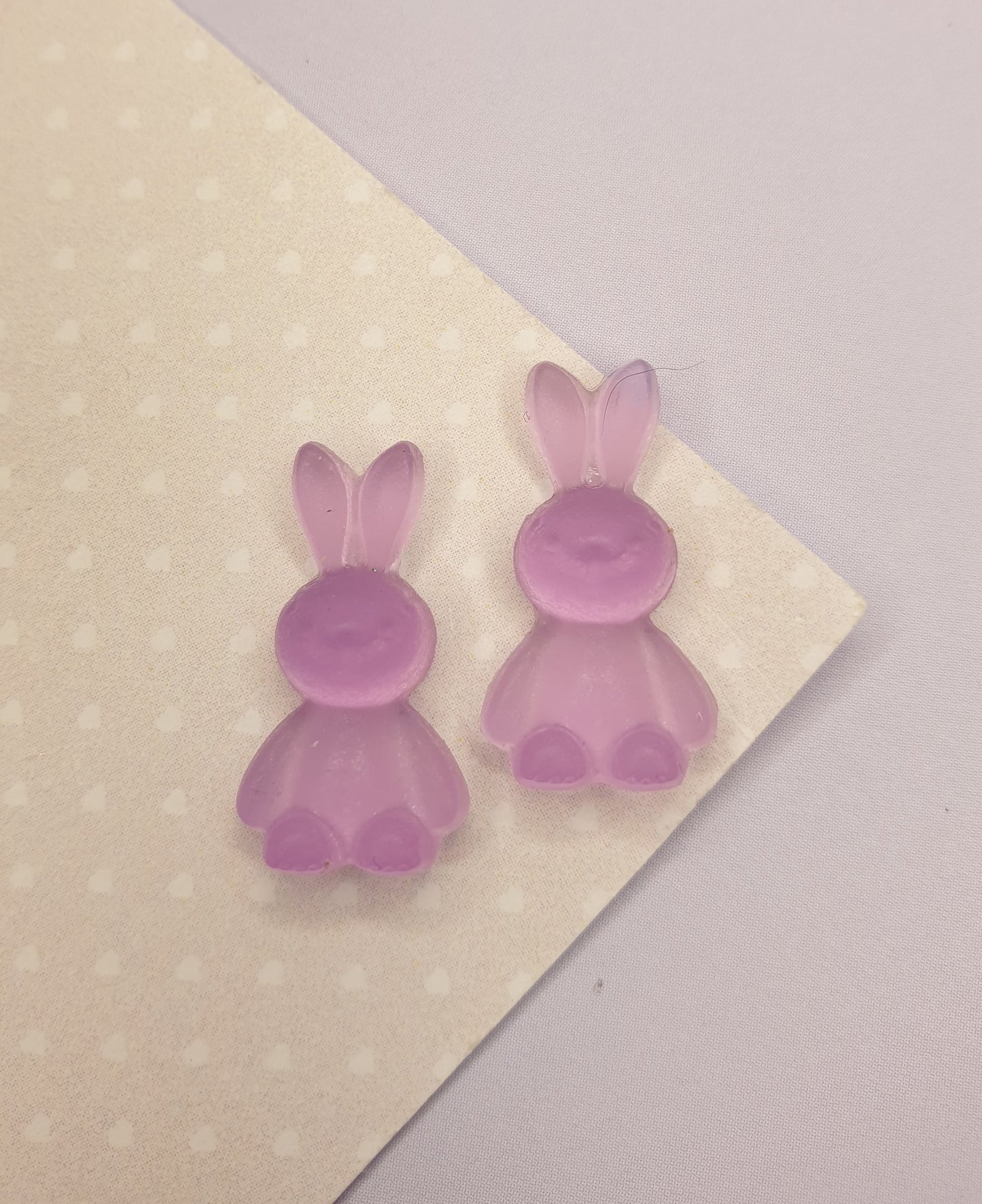 Pastel Colours Rabbit Stud Earrings. Hypoallergenic, Nickel Free. Easter Bunny, Easter Gift