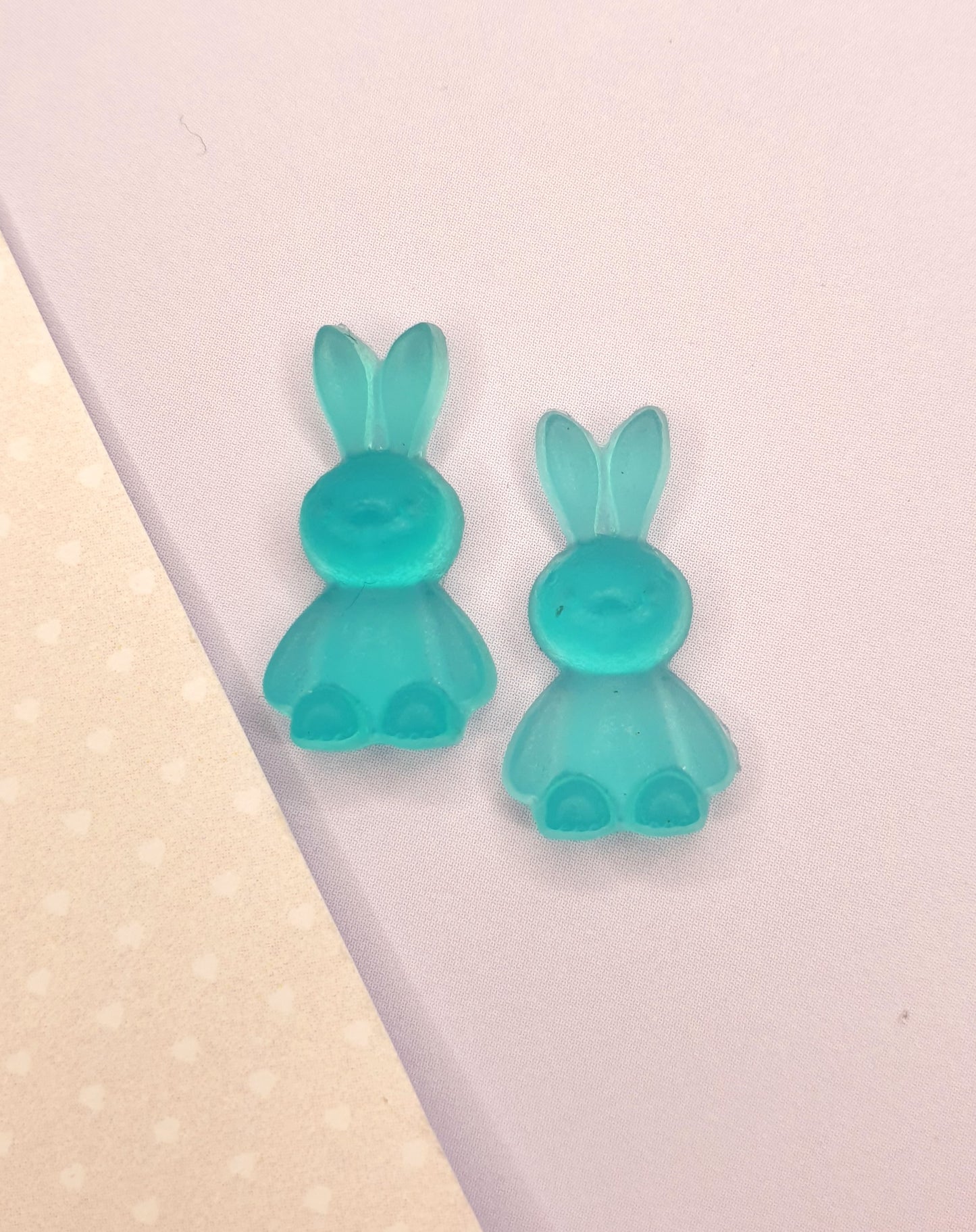 Pastel Colours Rabbit Stud Earrings. Hypoallergenic, Nickel Free. Easter Bunny, Easter Gift