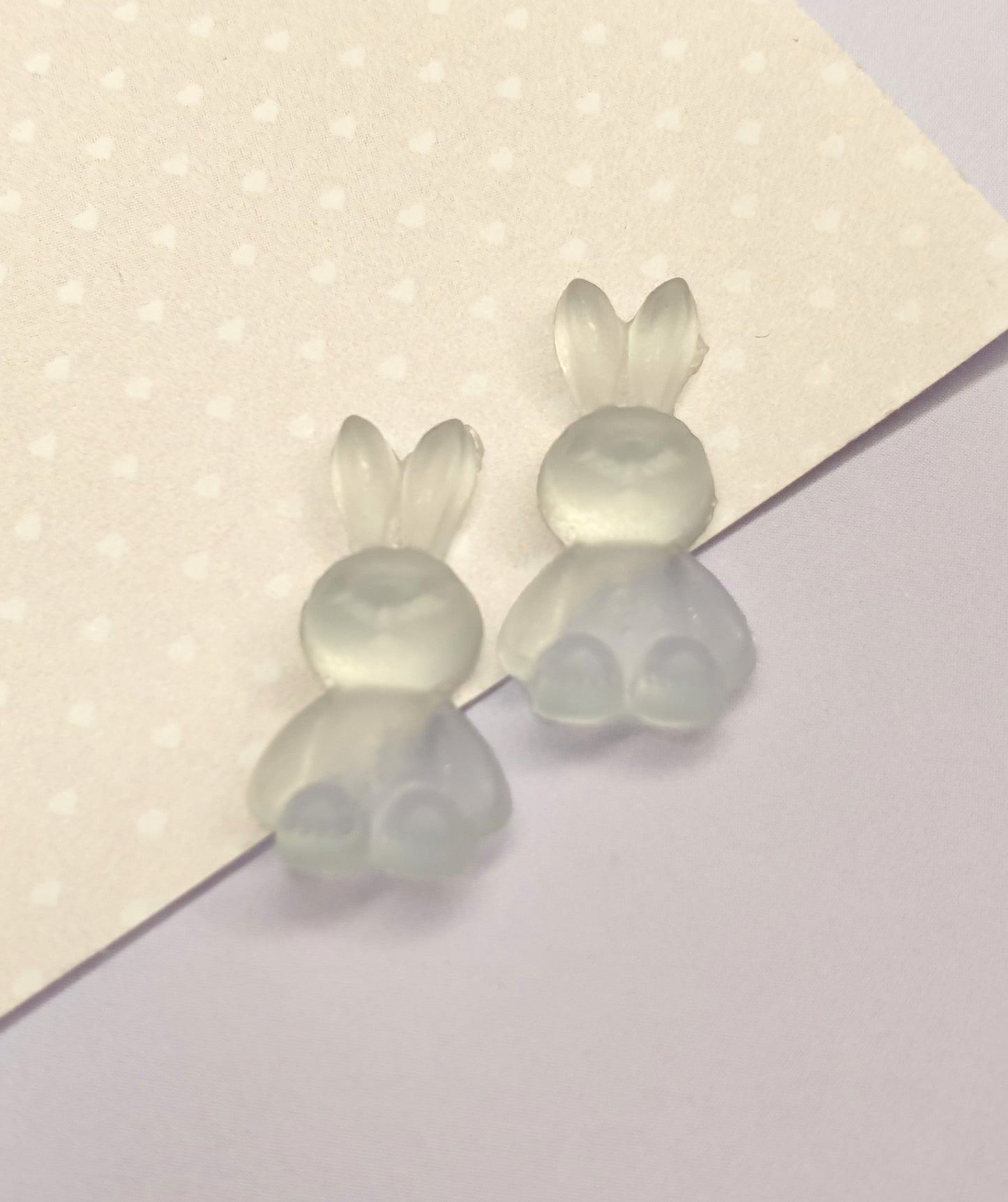 Pastel Colours Rabbit Stud Earrings. Hypoallergenic, Nickel Free. Easter Bunny, Easter Gift