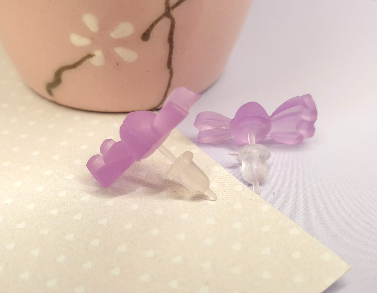 Pastel Colours Rabbit Stud Earrings. Hypoallergenic, Nickel Free. Easter Bunny, Easter Gift